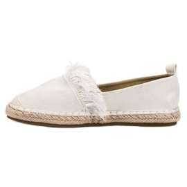 Lily Shoes Alpargatas Con Flecos blanco 1
