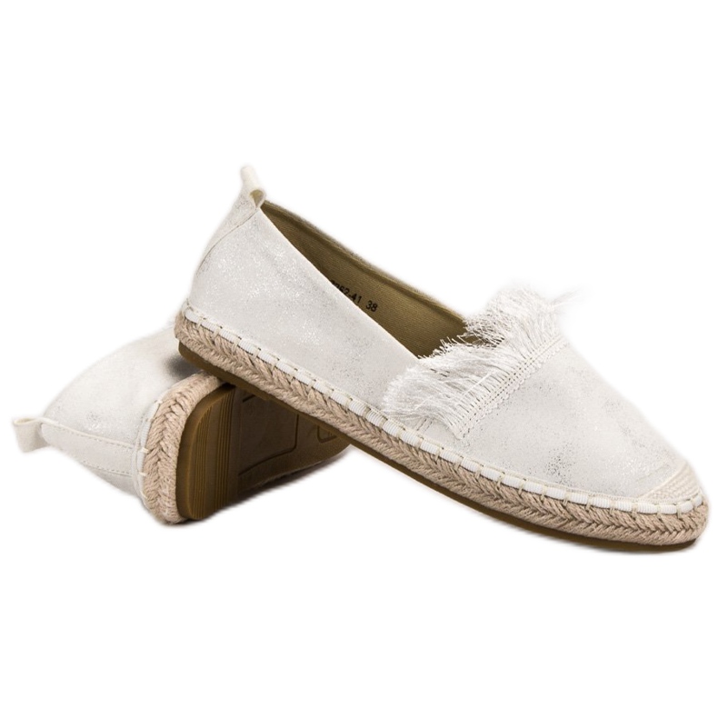 Lily Shoes Alpargatas Con Flecos blanco 2 Lily Shoes Alpargatas Con Flecos blanco 2