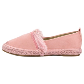 Lily Shoes Alpargatas Con Flecos rosa 2