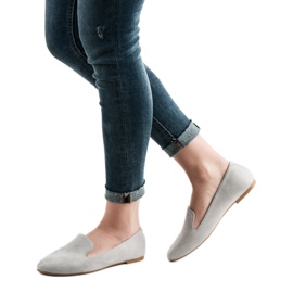 Lily Shoes Suede Lords gris 1
