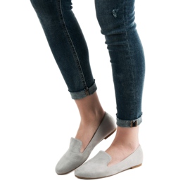 Lily Shoes Suede Lords gris 2