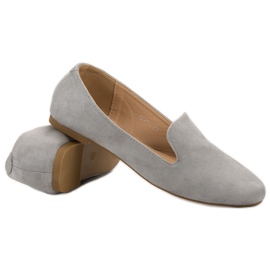 Lily Shoes Suede Lords gris 4