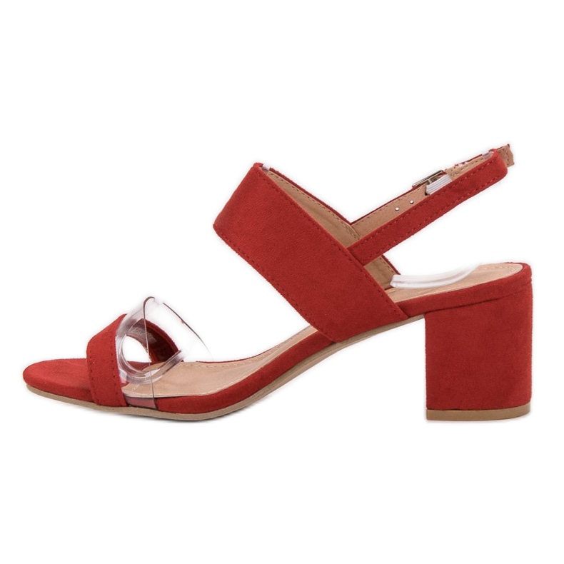 Ideal Shoes Sandalias de mujer de moda rojo 1 Ideal Shoes Sandalias de mujer de moda rojo 1