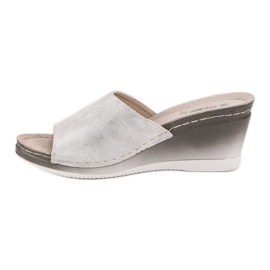 Goodin Sandalias de cuña blanco 2