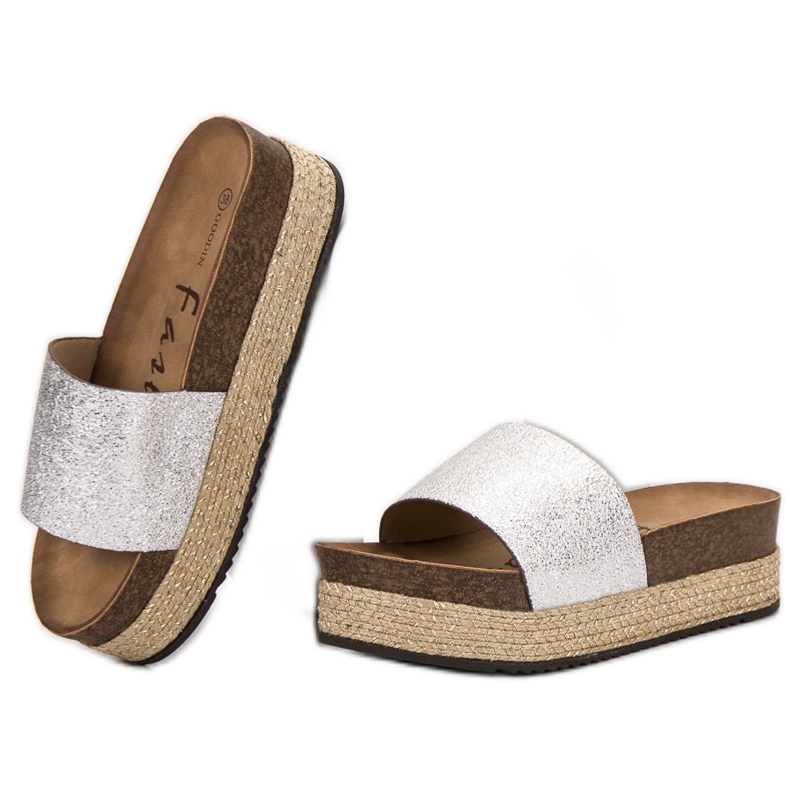 Goodin Zapatillas en la plataforma gris 1