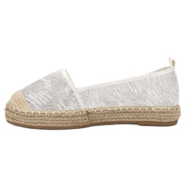 SHELOVET Alpargatas de encaje blanco 1