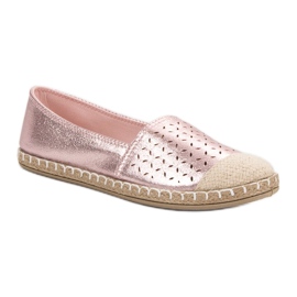 New Tlck Alpargatas con purpurina rosado 2