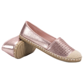 New Tlck Alpargatas con purpurina rosado 4