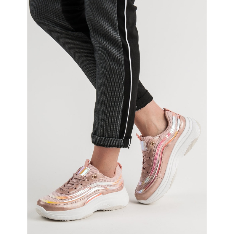 SHELOVET Zapatillas en la plataforma rosa 2