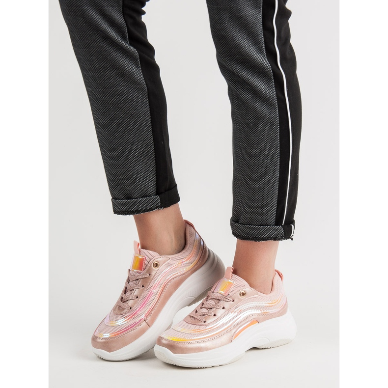 SHELOVET Zapatillas en la plataforma rosa 1