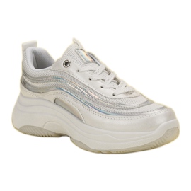 SHELOVET Zapatillas en la plataforma blanco 3