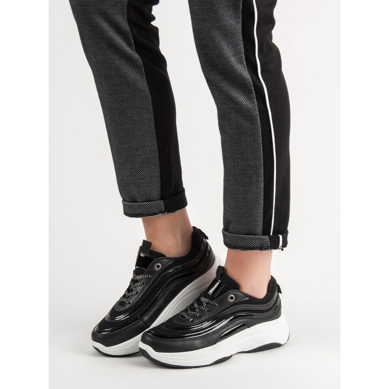 SHELOVET Zapatillas en la plataforma negro 1