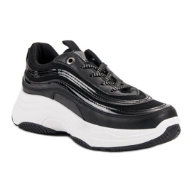 SHELOVET Zapatillas en la plataforma negro 3