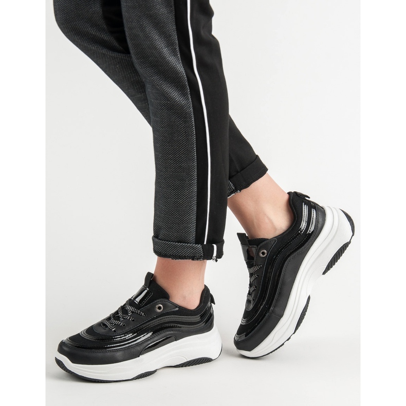 SHELOVET Zapatillas en la plataforma negro 2