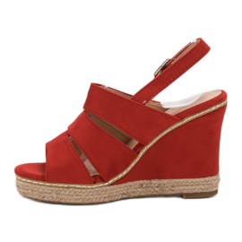 Primavera Sandalias rojas rojo 1
