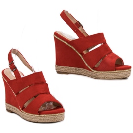 Primavera Sandalias rojas rojo 4