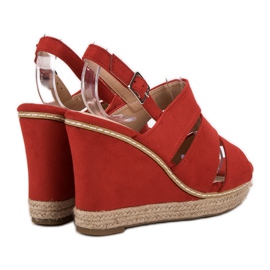 Primavera Sandalias rojas rojo 5