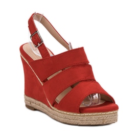 Primavera Sandalias rojas rojo 6