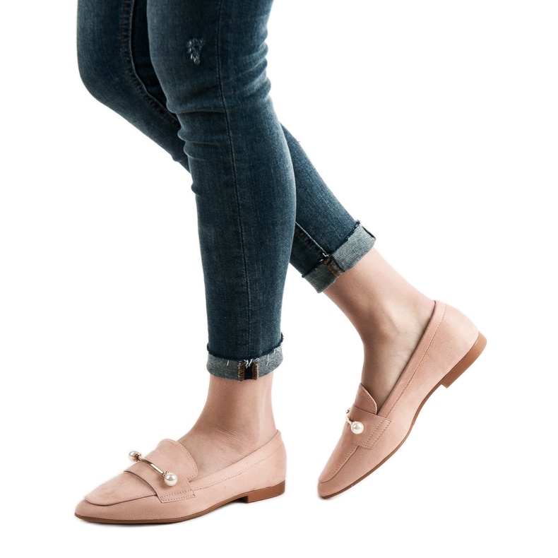 Mocasines VICES de ante rosado 2