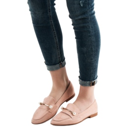 Mocasines VICES de ante rosado 1