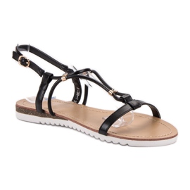SHELOVET Sandalias negras negro 3