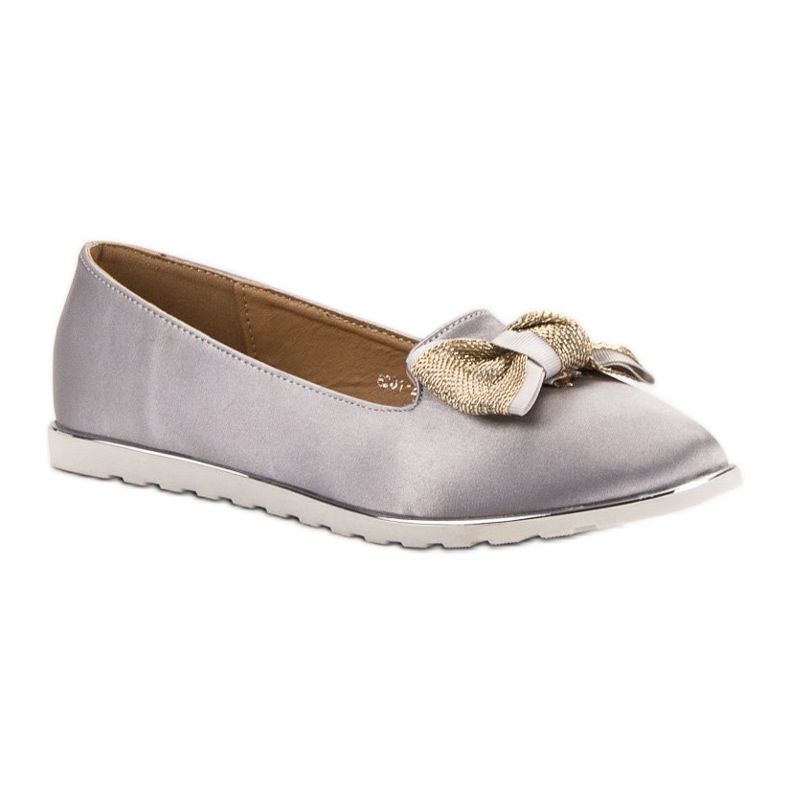 SHELOVET Señores de satén gris 1