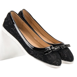 SHELOVET Bailarina con encaje negro 5