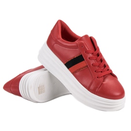 SHELOVET Zapatos deportivos rojos 1