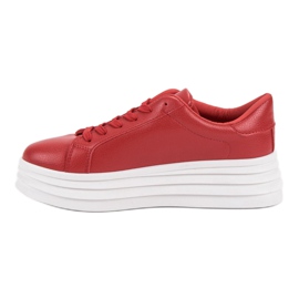 SHELOVET Zapatos deportivos rojos 4