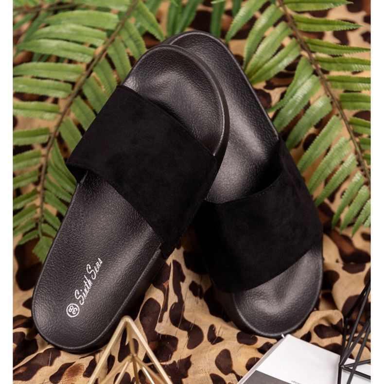 SHELOVET Zapatillas deportivas de gamuza negro 1