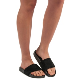 SHELOVET Zapatillas deportivas de gamuza negro 6