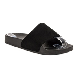 SHELOVET Zapatillas deportivas de gamuza negro 4