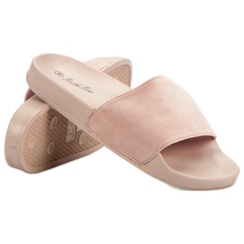 SHELOVET Zapatillas deportivas de gamuza rosado 5