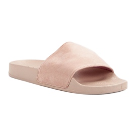 SHELOVET Zapatillas deportivas de gamuza rosado 3