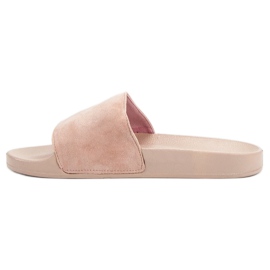 SHELOVET Zapatillas deportivas de gamuza rosado 4