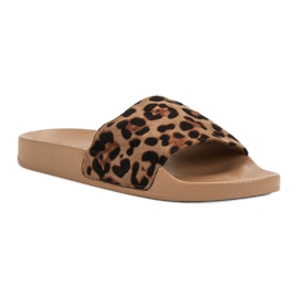 SHELOVET Zapatillas deportivas de gamuza marrón 3