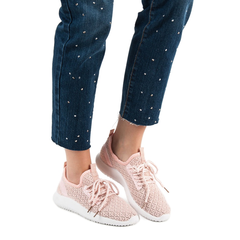 SHELOVET Zapatos deportivos rosas 2