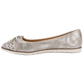 SHELOVET Bailarinas casuales gris 4