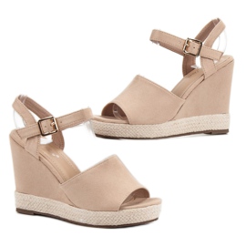 Best Shoes Sandalias beige 3