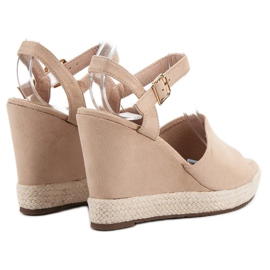 Best Shoes Sandalias beige 6