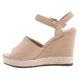 Best Shoes Sandalias beige 5