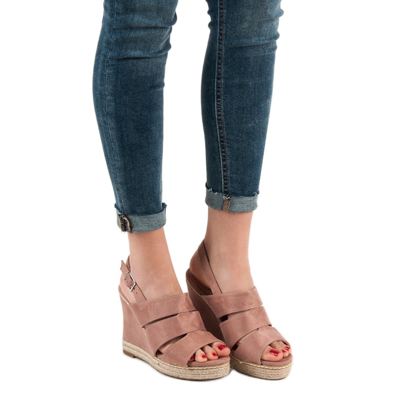 Primavera Sandalias en polvo rosa 2