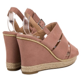 Primavera Sandalias en polvo rosa 1