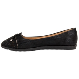 SHELOVET Bailarinas casuales negro 3