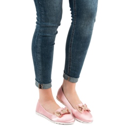 SHELOVET Señores de satén rosado 3