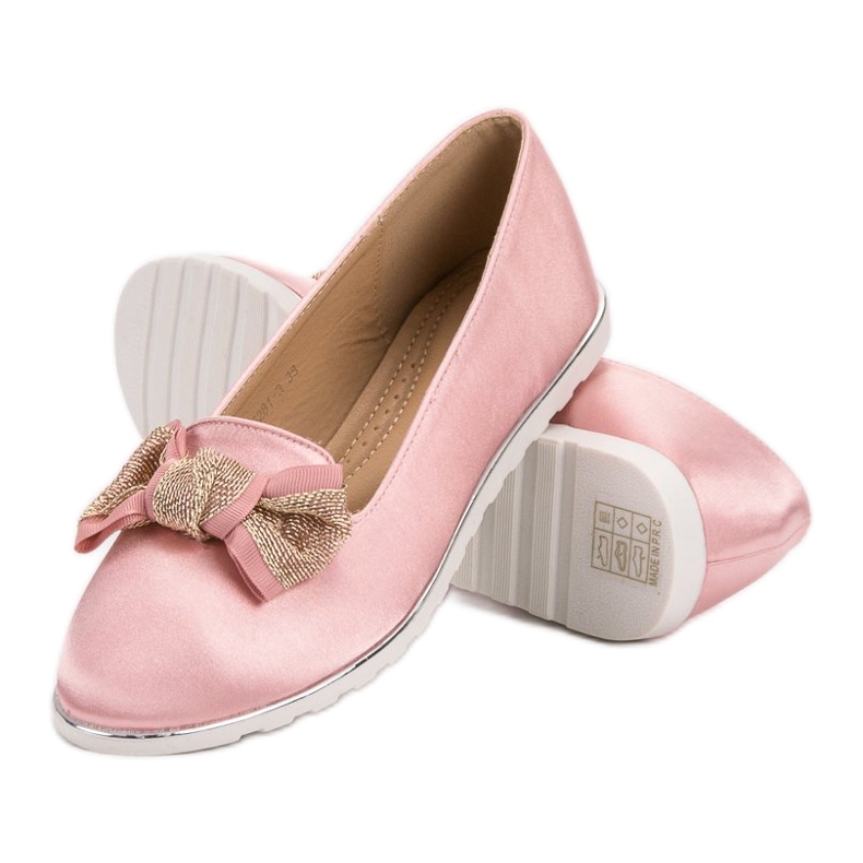 SHELOVET Señores de satén rosado 1