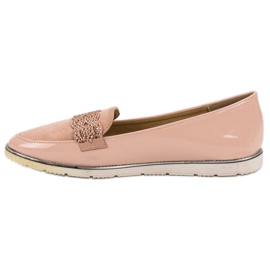 SHELOVET Mocasines lacados rosado 3