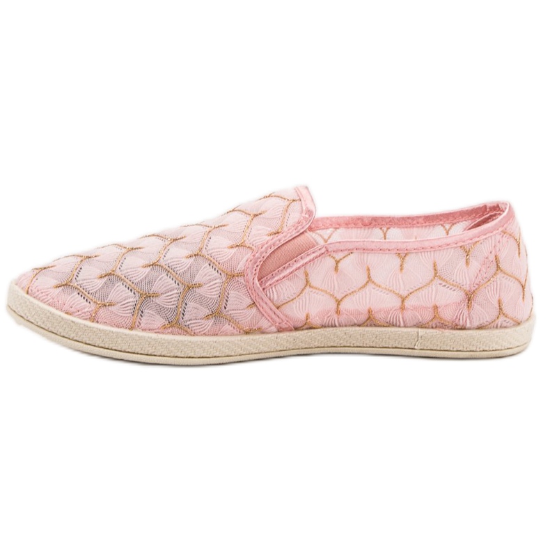 Slipons de encaje VICES rosa 1