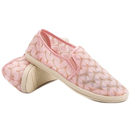 Slipons de encaje VICES rosa 2