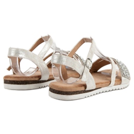 Groto Gogo Sandalias con purpurina gris 5